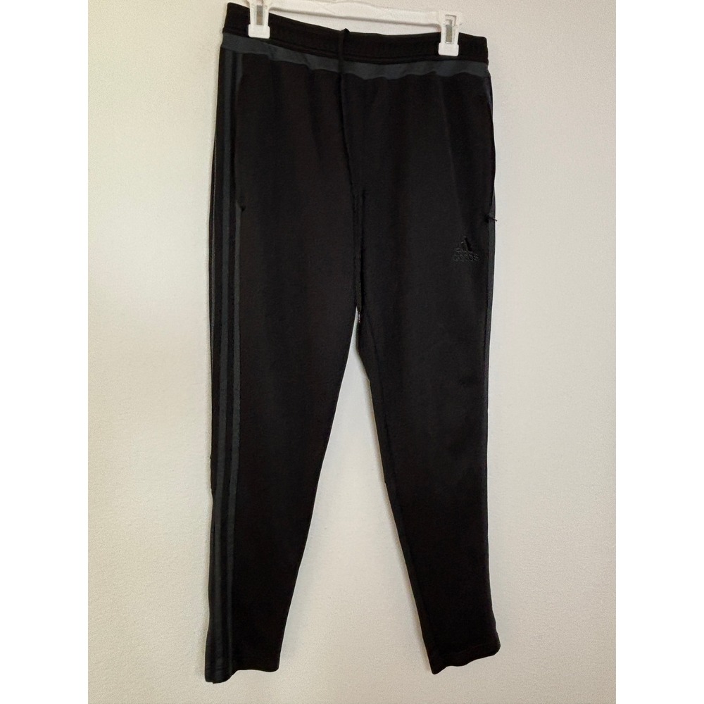 Adidas Climacool Track Pants Mens Medium Black Tapered Zipper Ankle Joggers